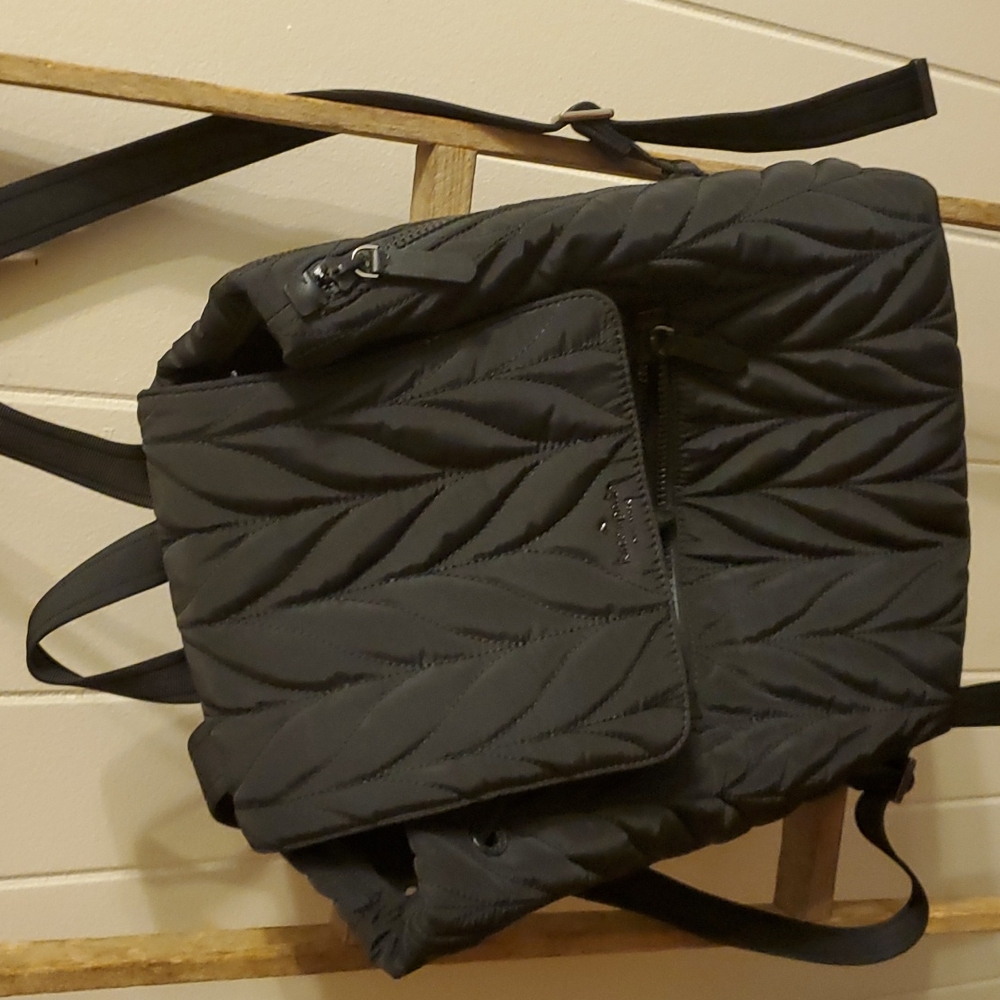 Kate Spade black nylon backpack bag